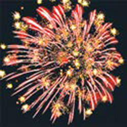 Разноцветные снежинки.